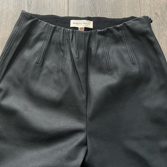 Rebecca Taylor vegan leather skinny ankle pants. Size 0 - Picture 3 of 9